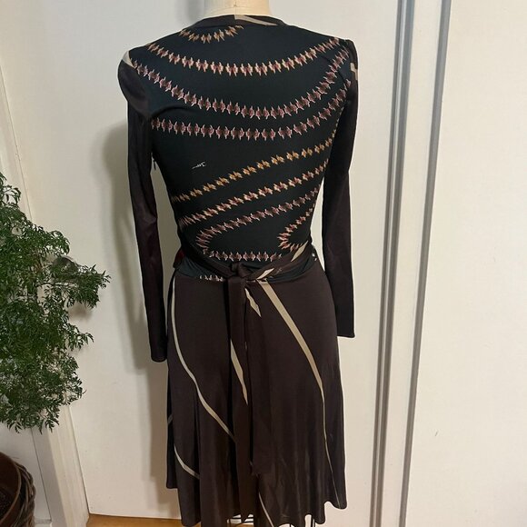 ISSA LONDON Silk Knee Length Dress Size 2 - Picture 3 of 8